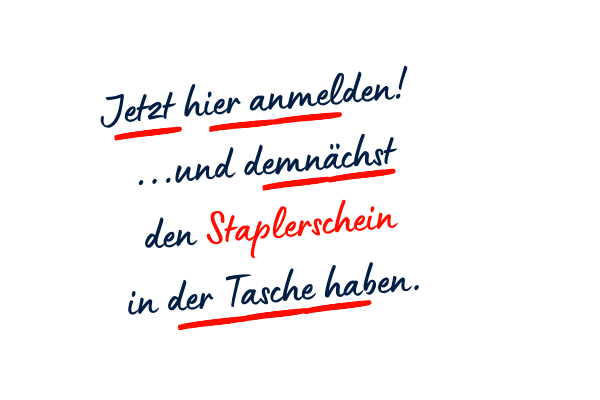 Anmelden zum Staplerschein